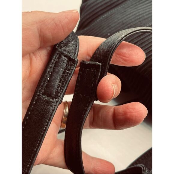 Vintage Americana by Sharif black bucket bag. Repaired handles. - Picture 5 of 8